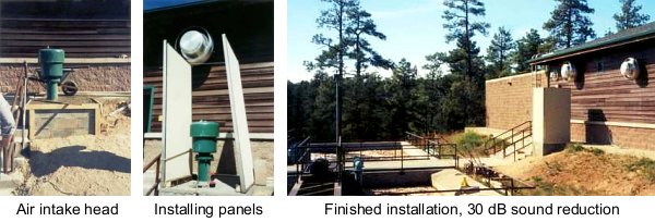 outdoor acoustic panel installation