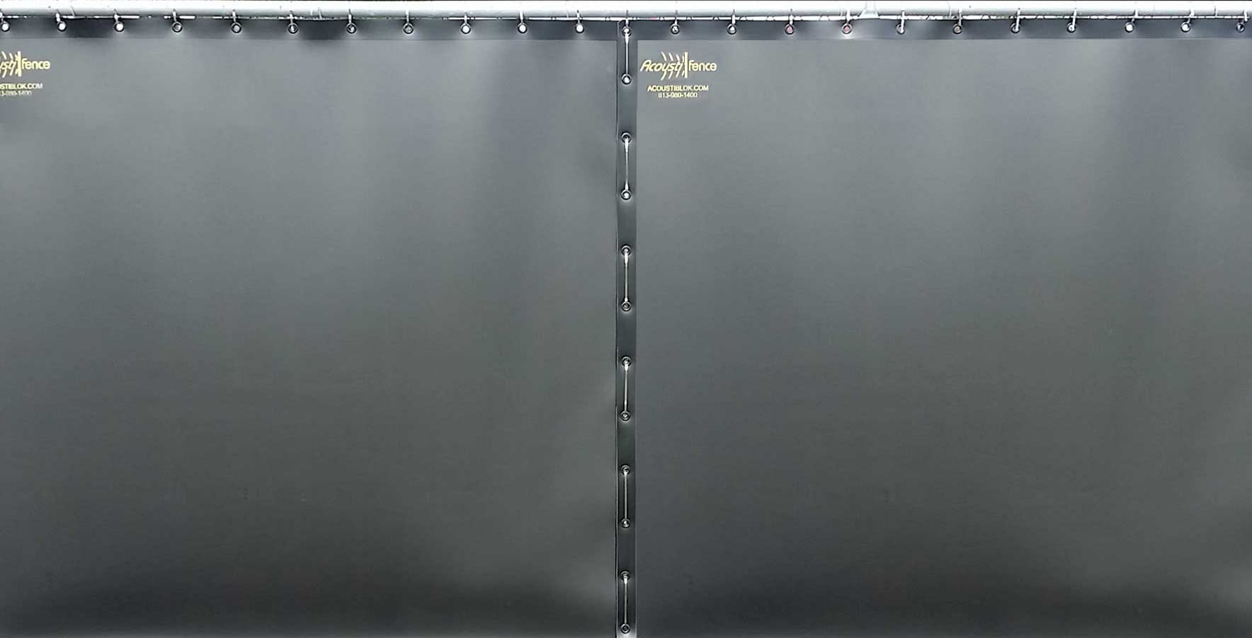 AFBlackInstalledMetalTiesReduc Acoustifence-Noise Reducing Fences