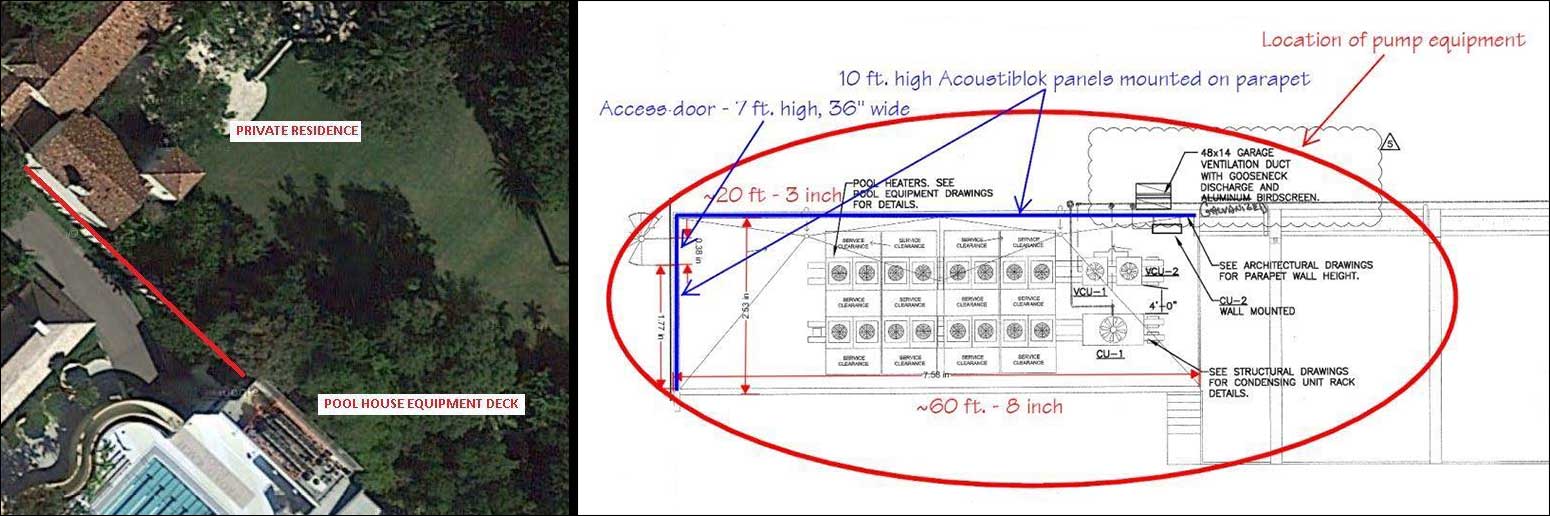 Pool House Noise Barrier