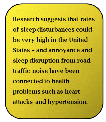 Highway noise Disrupts Sleep